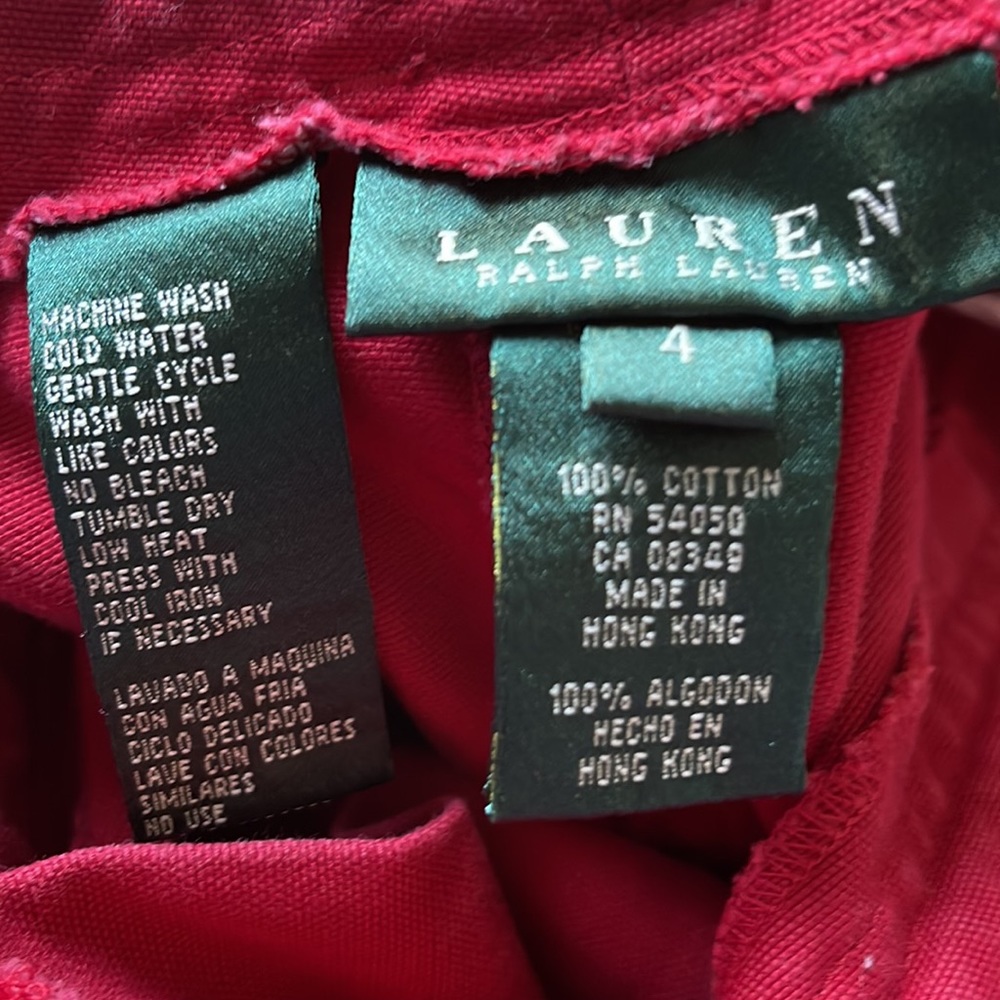 Red Ralph Lauren Capris - Picture 7 of 10